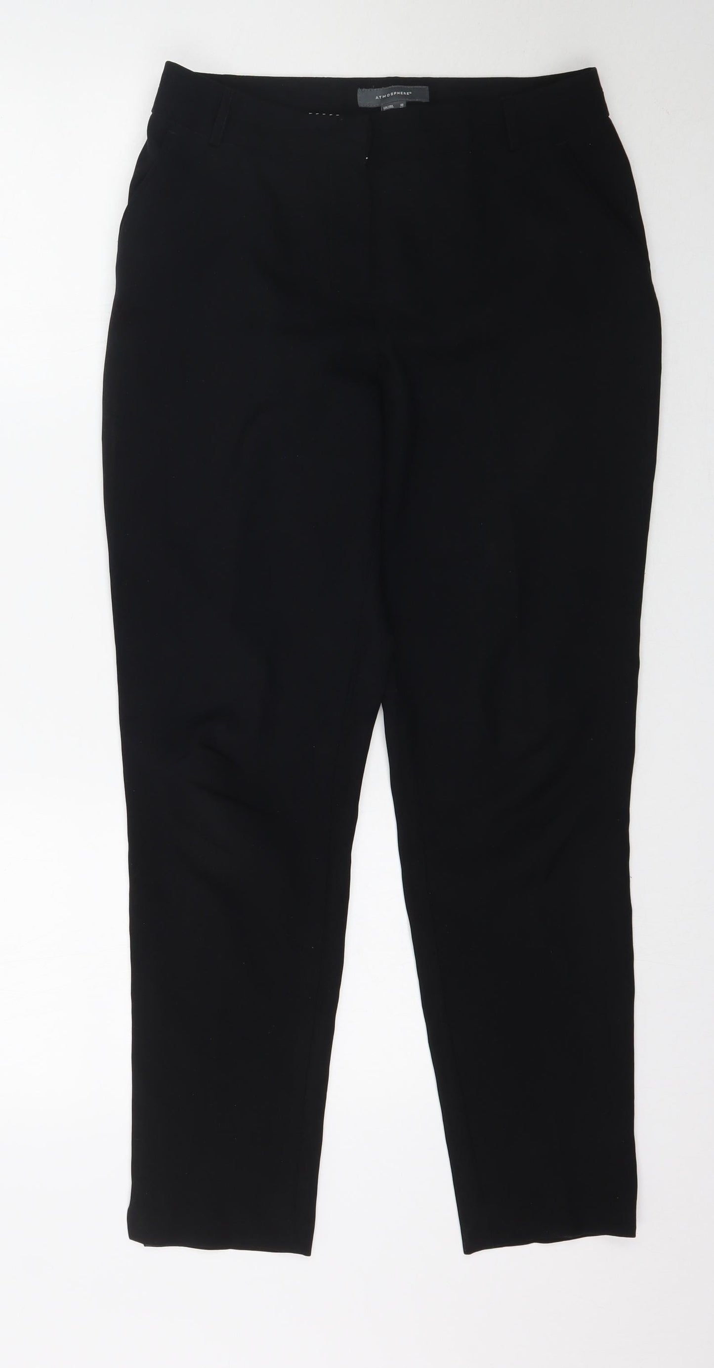 Womens UK Size 10 Atmosphere Regular Fit  Black Trousers