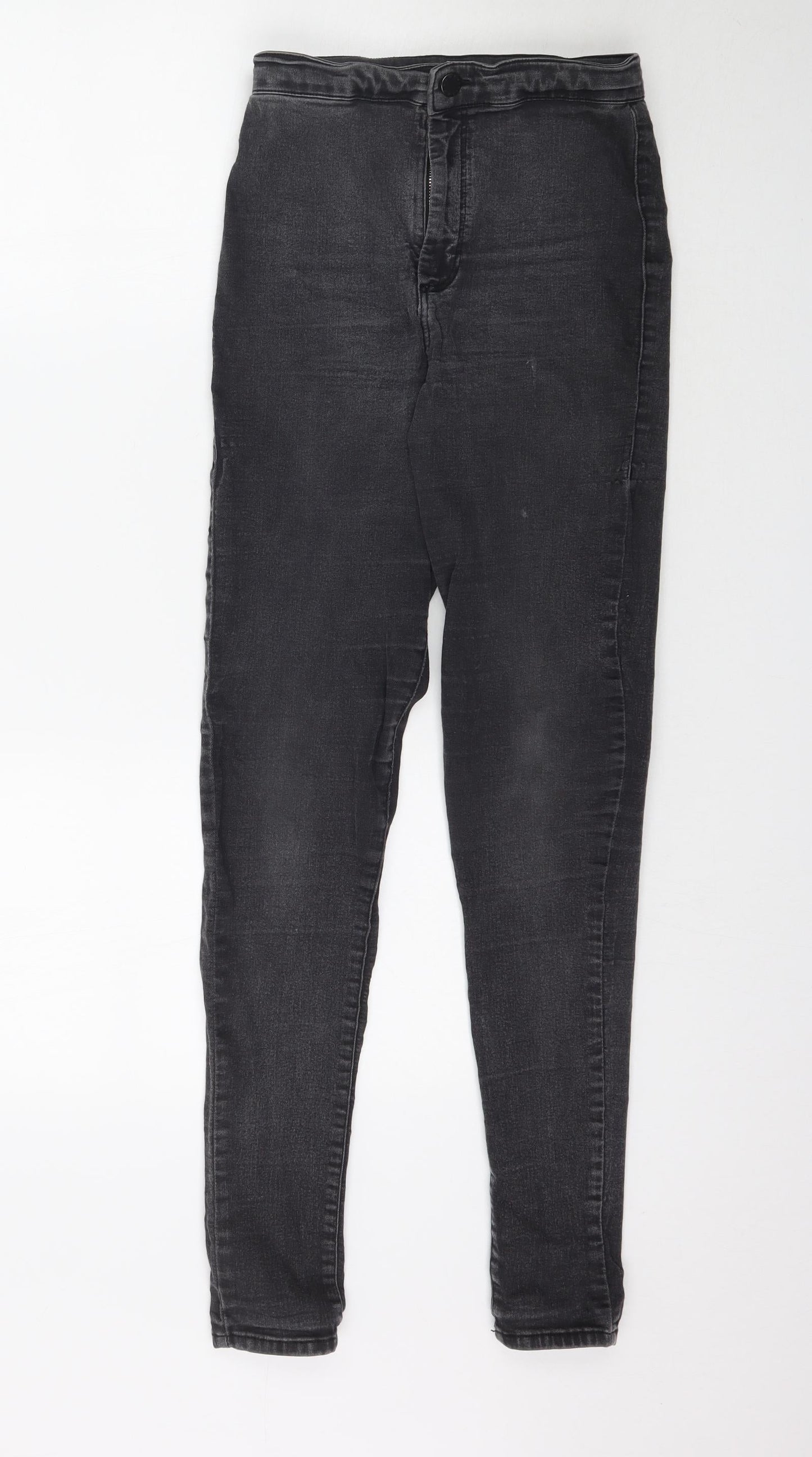 Topshop Womens Grey  Denim Skinny Jeans Size 28 in L30 in