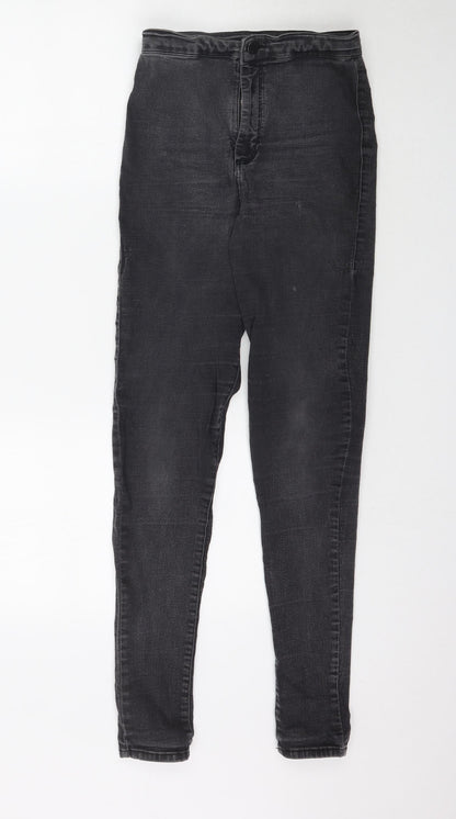 Topshop Womens Grey  Denim Skinny Jeans Size 28 in L30 in