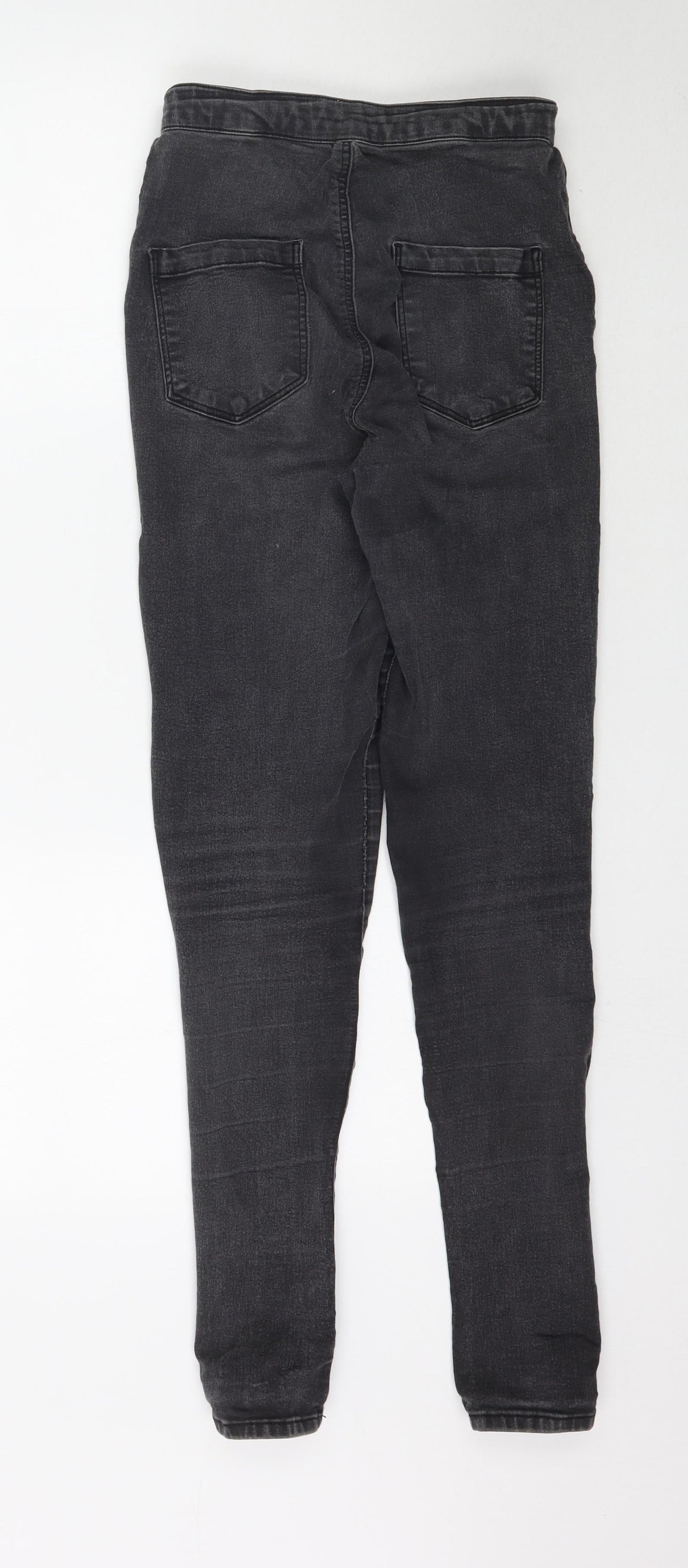 Topshop Womens Grey  Denim Skinny Jeans Size 28 in L30 in