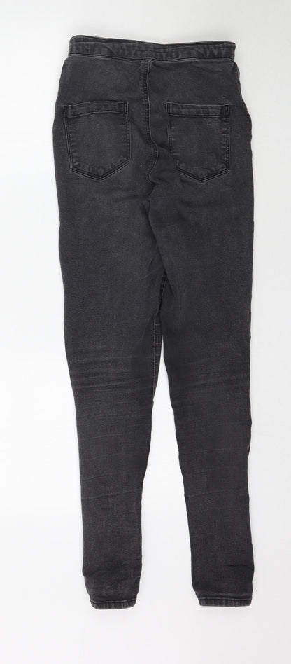 Topshop Womens Grey  Denim Skinny Jeans Size 28 in L30 in