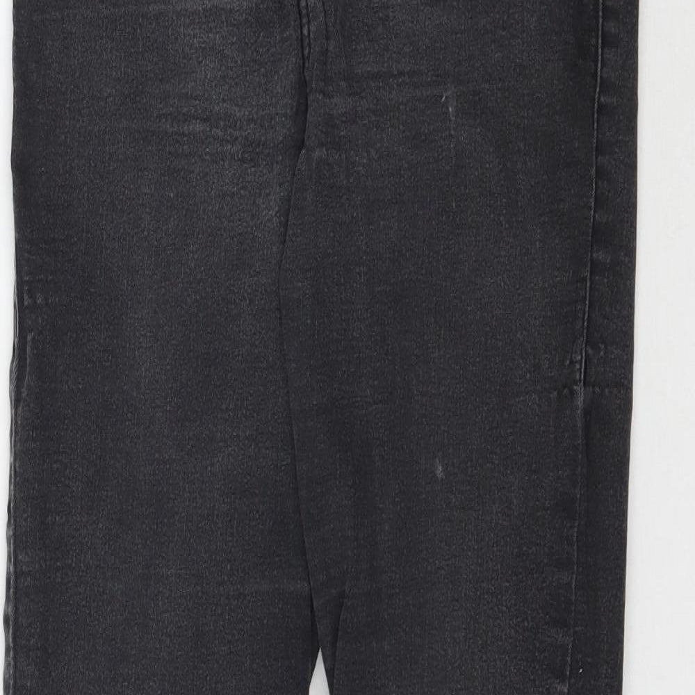 Topshop Womens Grey  Denim Skinny Jeans Size 28 in L30 in