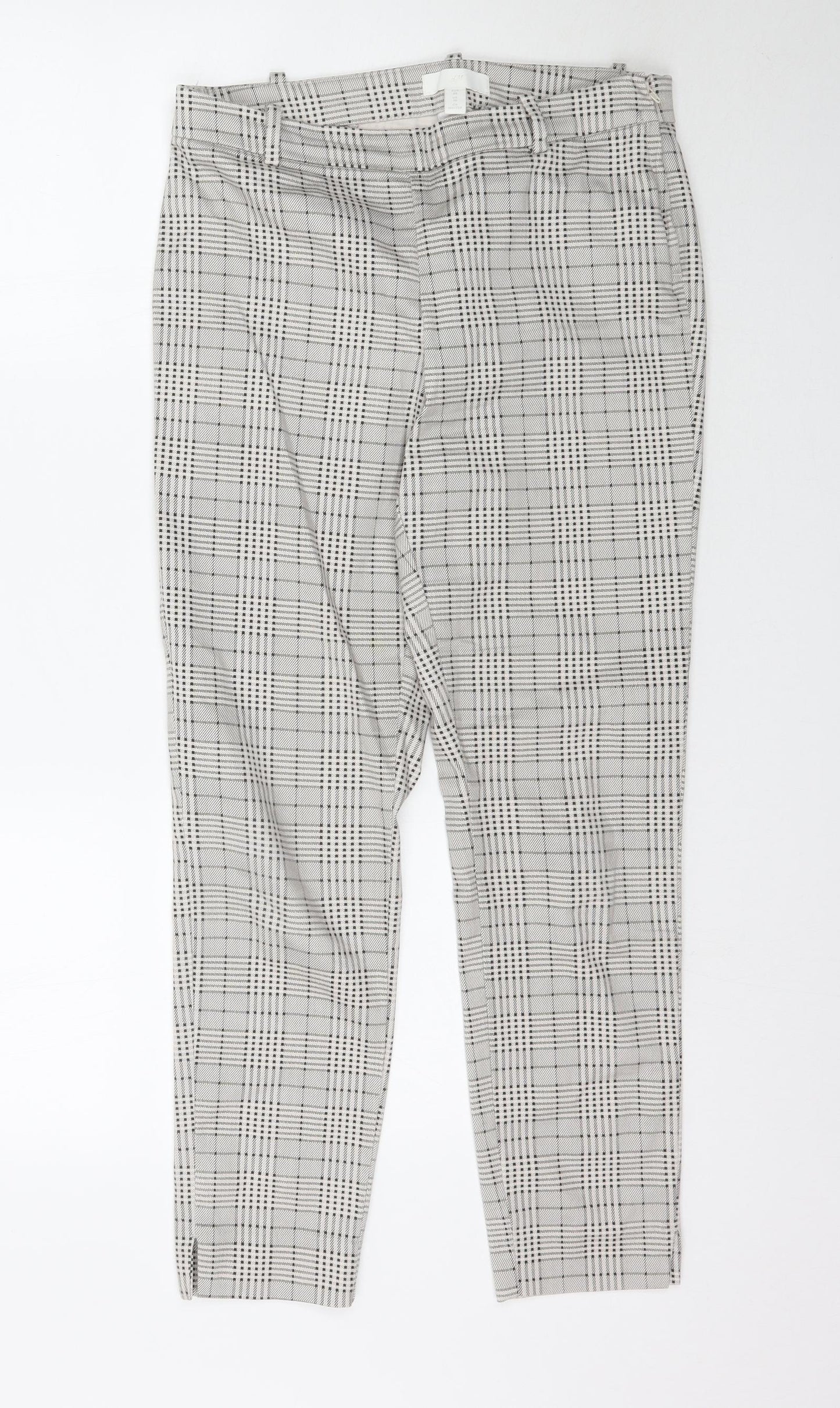 Womens UK Size 10 H&M Regular Fit  Grey Trousers