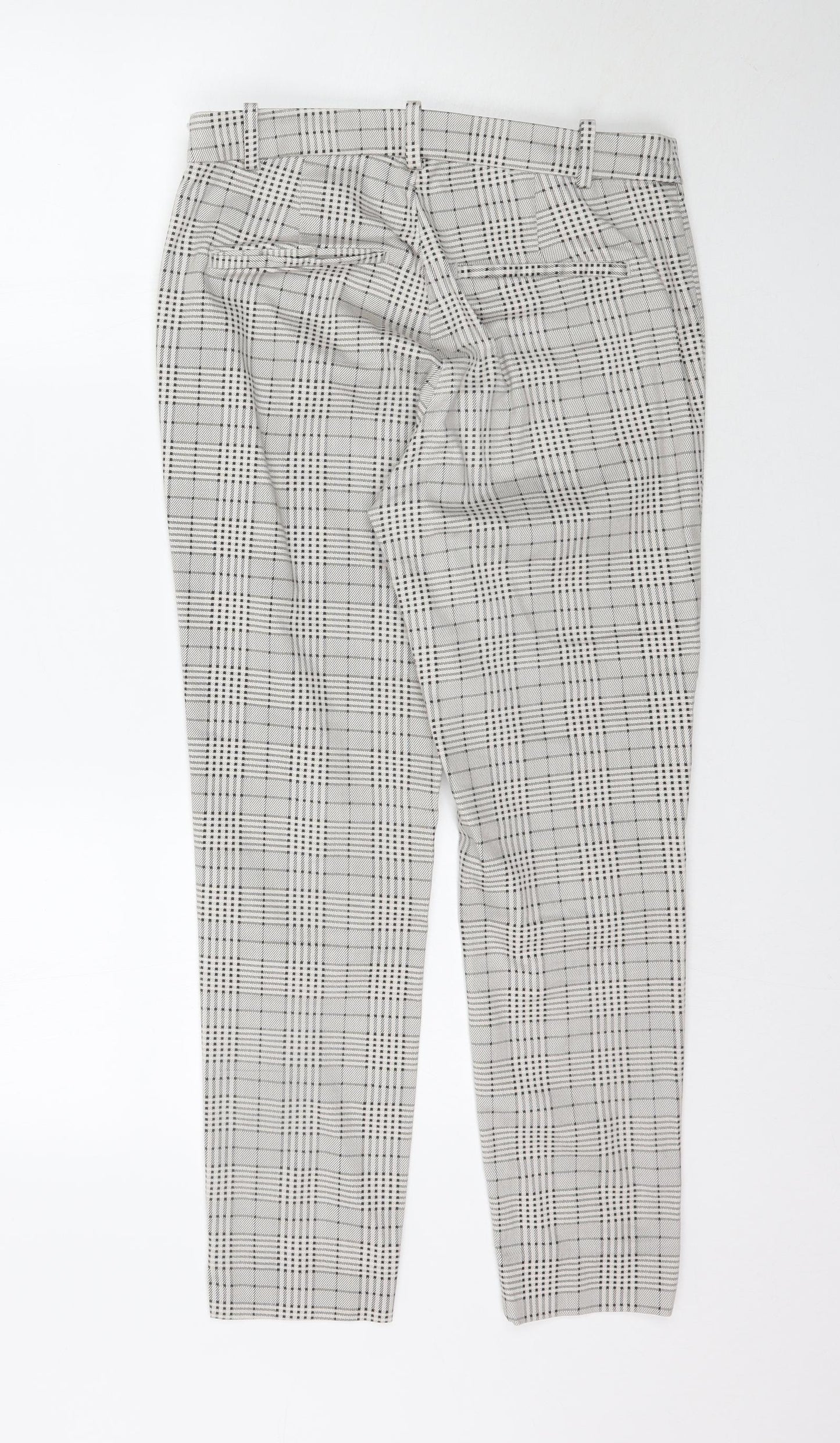 Womens UK Size 10 H&M Regular Fit  Grey Trousers