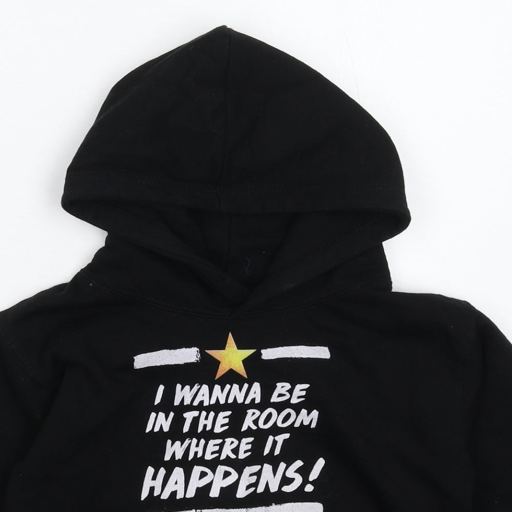 All We Do is Boys Black   Pullover Hoodie Size 7-8 Years
