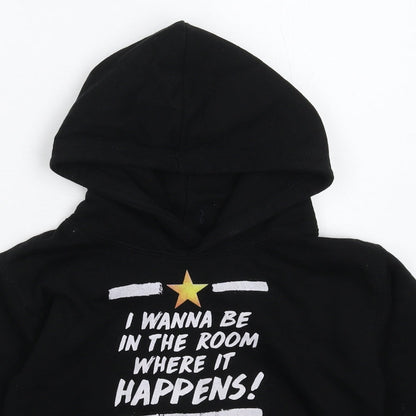 All We Do is Boys Black   Pullover Hoodie Size 7-8 Years