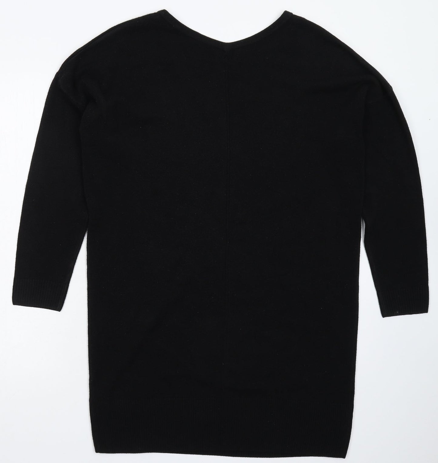 F&F Womens Black  Knit Jumper Dress  Size 8