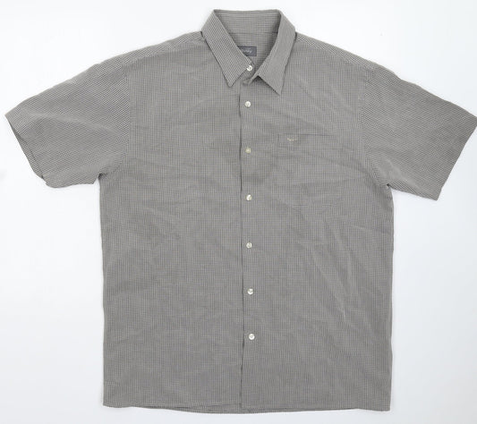 Wolsey Mens Green Check   Button-Up Size L