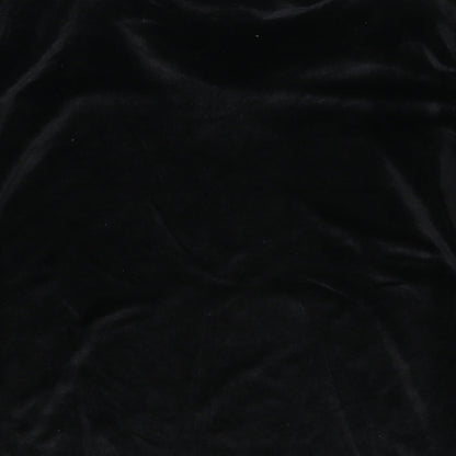 Brand and care label for MRT women’s black basic t-shirt, size UK 6