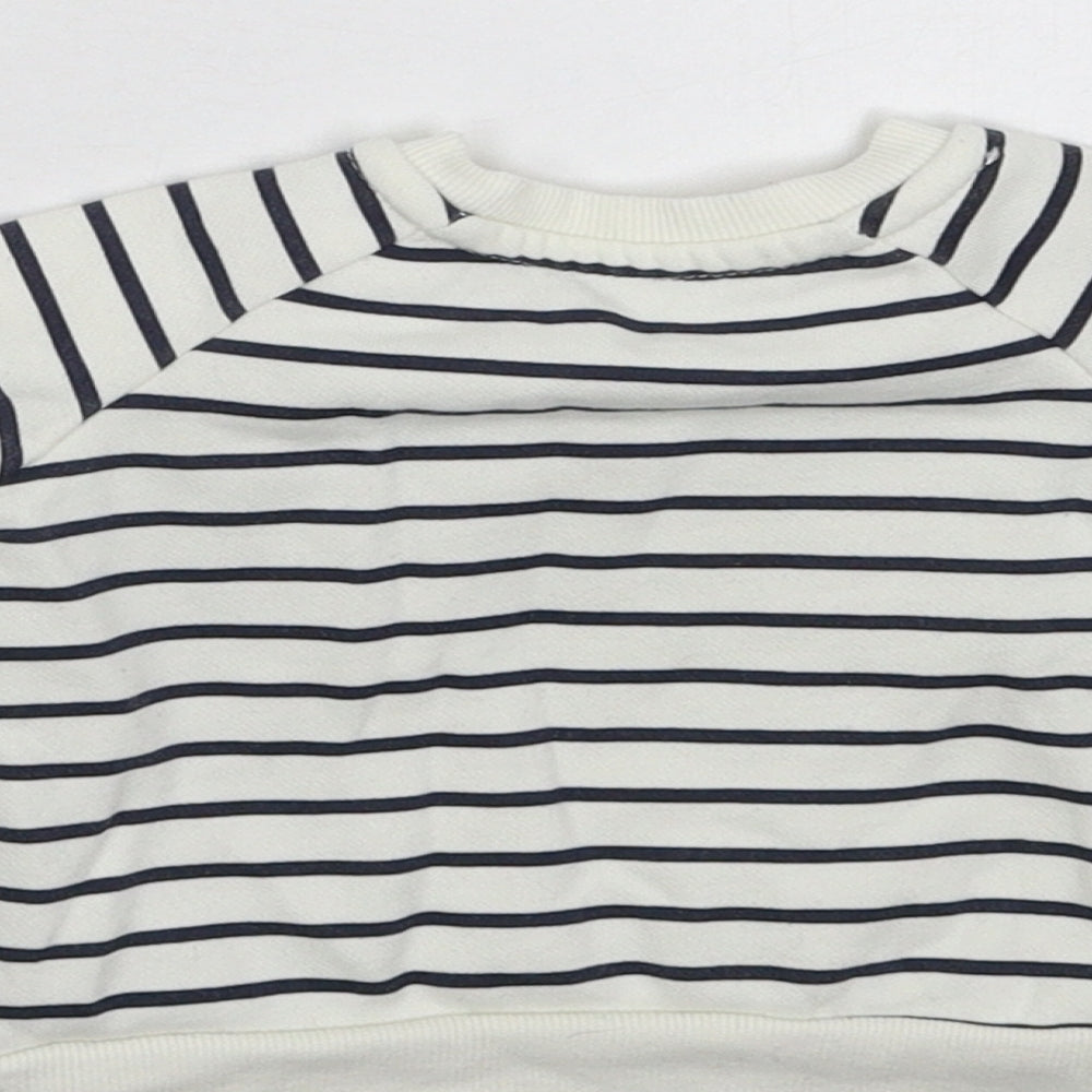 Brand and care label for Primark Baby White Striped jumper, size 3-6, Months