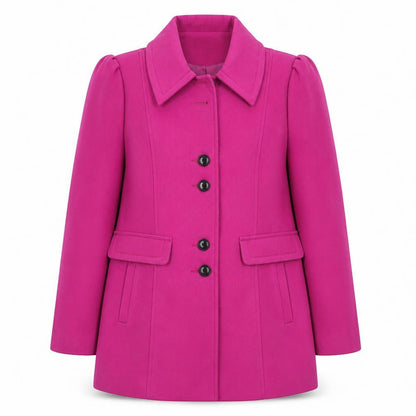 Womens UK Size 14 Wardrobe Essentials Purple Pea Coat