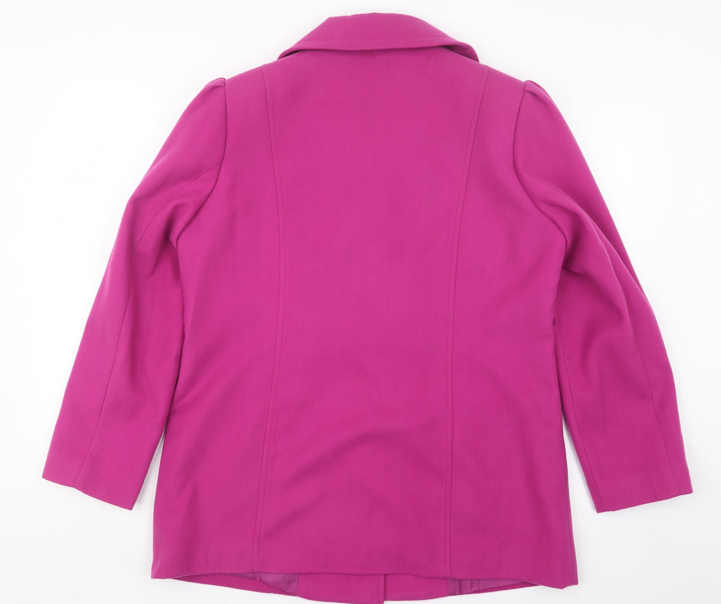 Womens UK Size 14 Wardrobe Essentials Purple Pea Coat