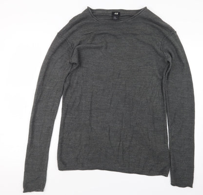 Womens UK Size XS H&M Grey Pullover Jumper