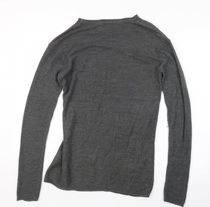 Womens UK Size XS H&M Grey Pullover Jumper