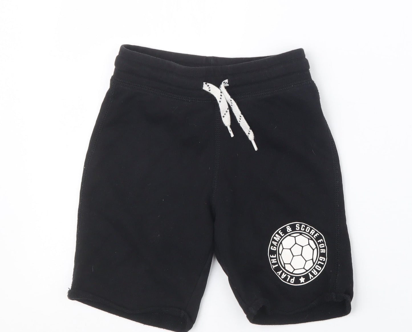 H&M Boys Black   Sweat Shorts Size 6 Years