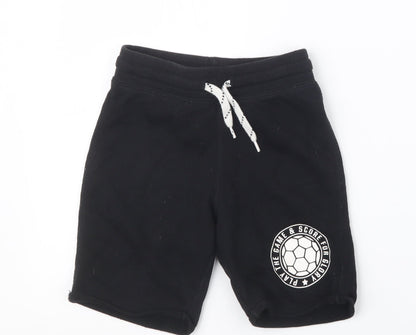 H&M Boys Black   Sweat Shorts Size 6 Years