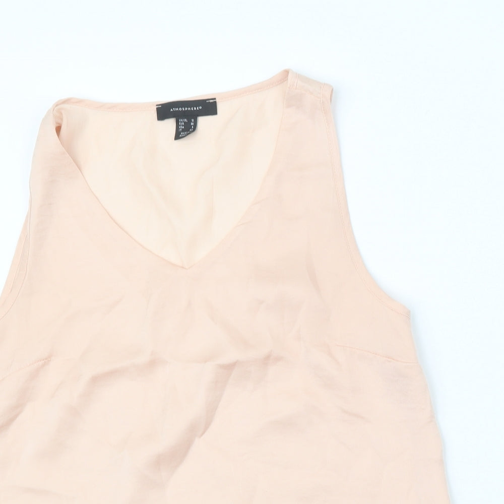 Womens UK Size 10 Atmosphere Pink Basic Button-Up