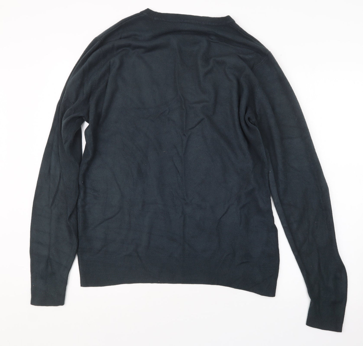 George Mens Blue  Knit Pullover Jumper Size S