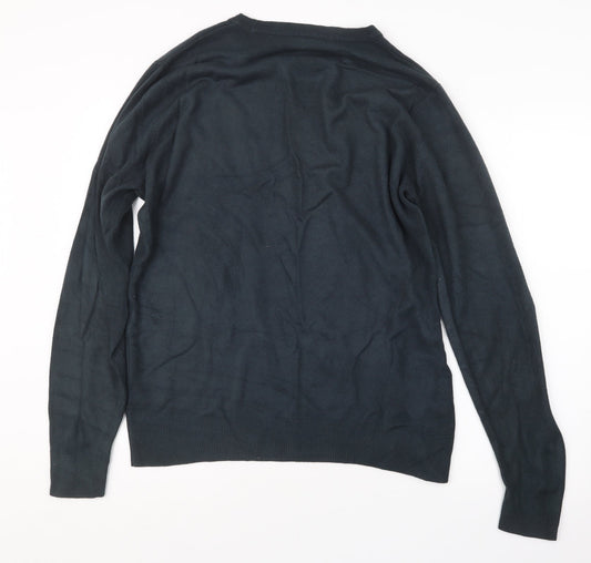 George Mens Blue  Knit Pullover Jumper Size S