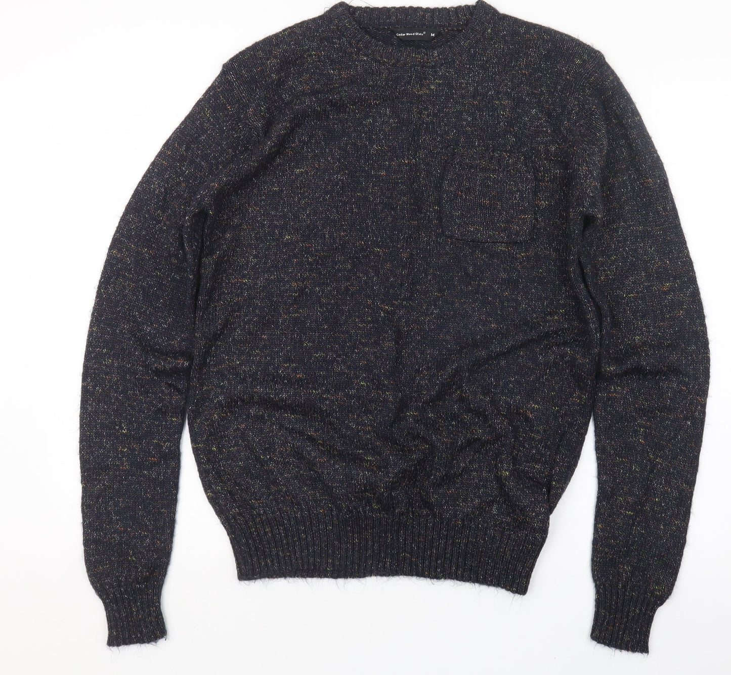 Cedar Wood State Mens Blue  Knit Pullover Jumper Size M