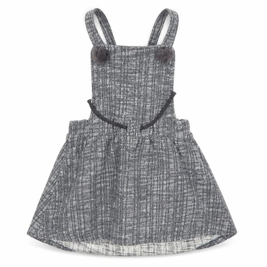 George Girls Grey   Pinafore/Dungaree Dress  Size 3-4 Years