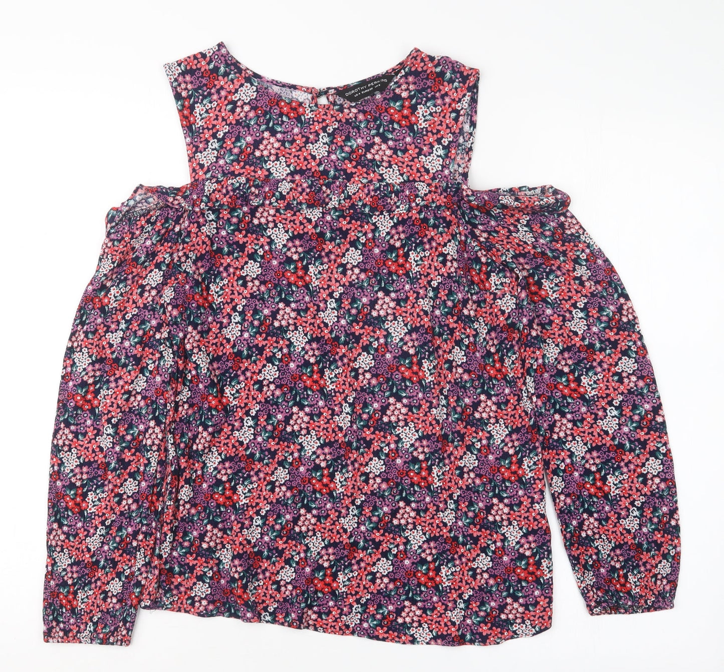 Womens UK Size 8 Dorothy Perkins Purple Basic Blouse