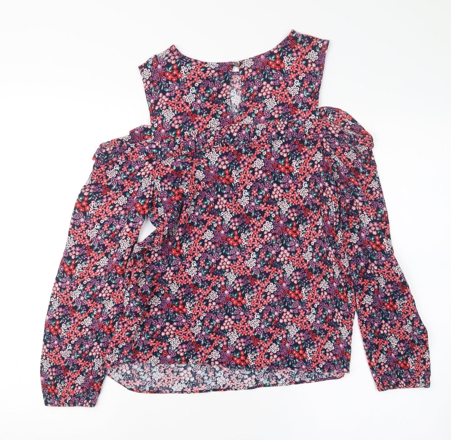 Womens UK Size 8 Dorothy Perkins Purple Basic Blouse