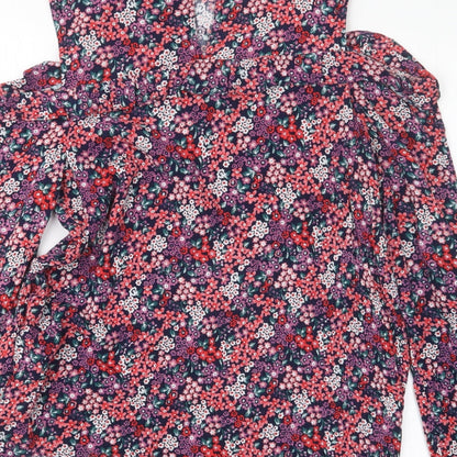 Womens UK Size 8 Dorothy Perkins Purple Basic Blouse