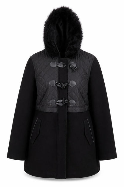 Marks & Spencer Womens Black   Pea Coat Coat Size 12