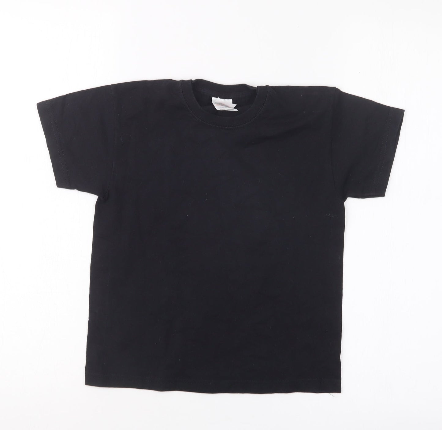 Fruit of the Loom Boys Black   Basic T-Shirt Size 5-6 Years
