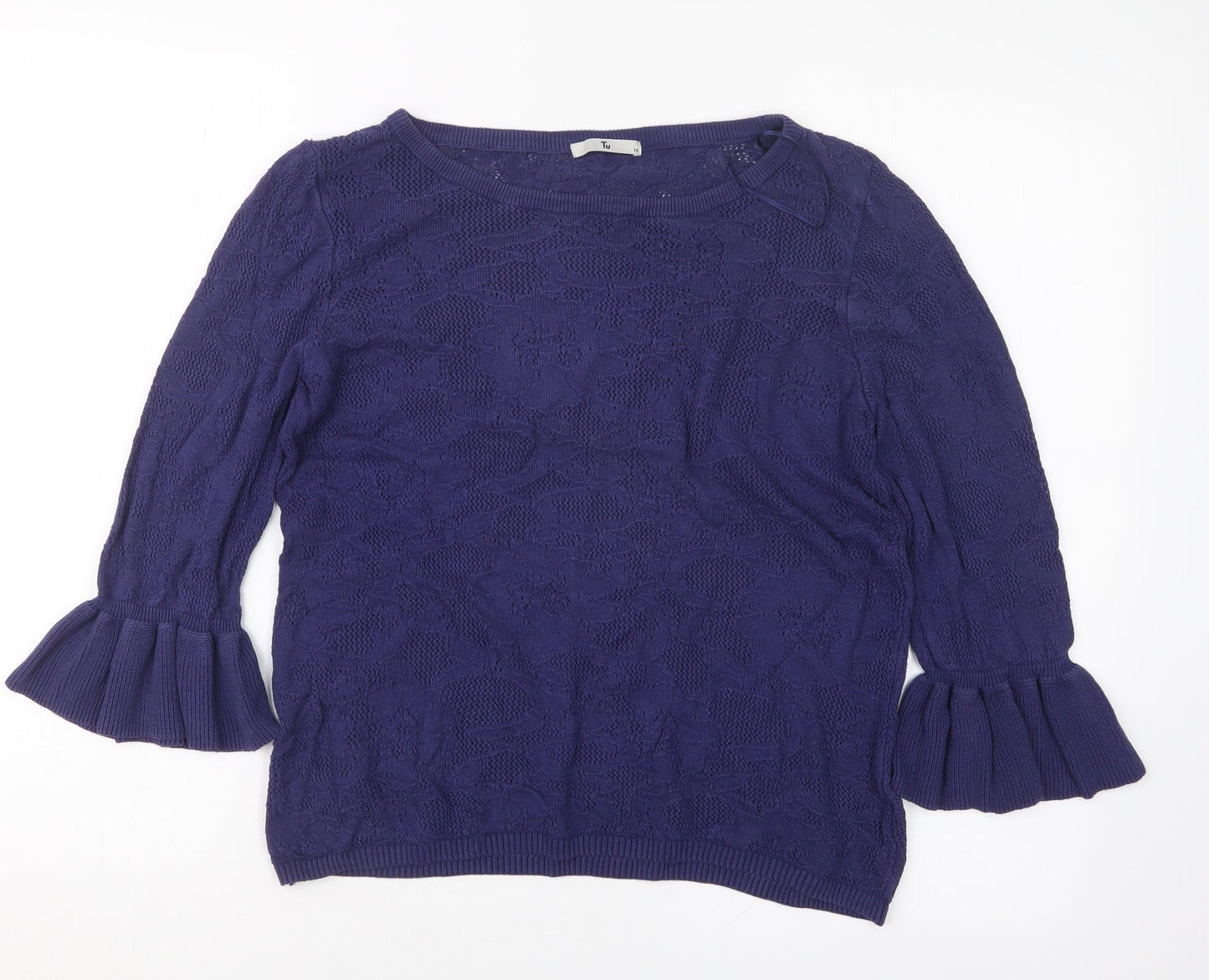 TU Womens Blue   Pullover Jumper Size 16