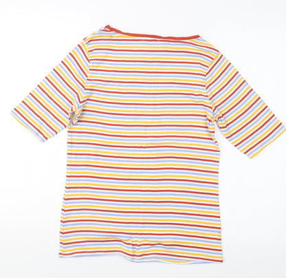 Womens UK Size 14 Marks and Spencer Yellow Basic T-Shirt