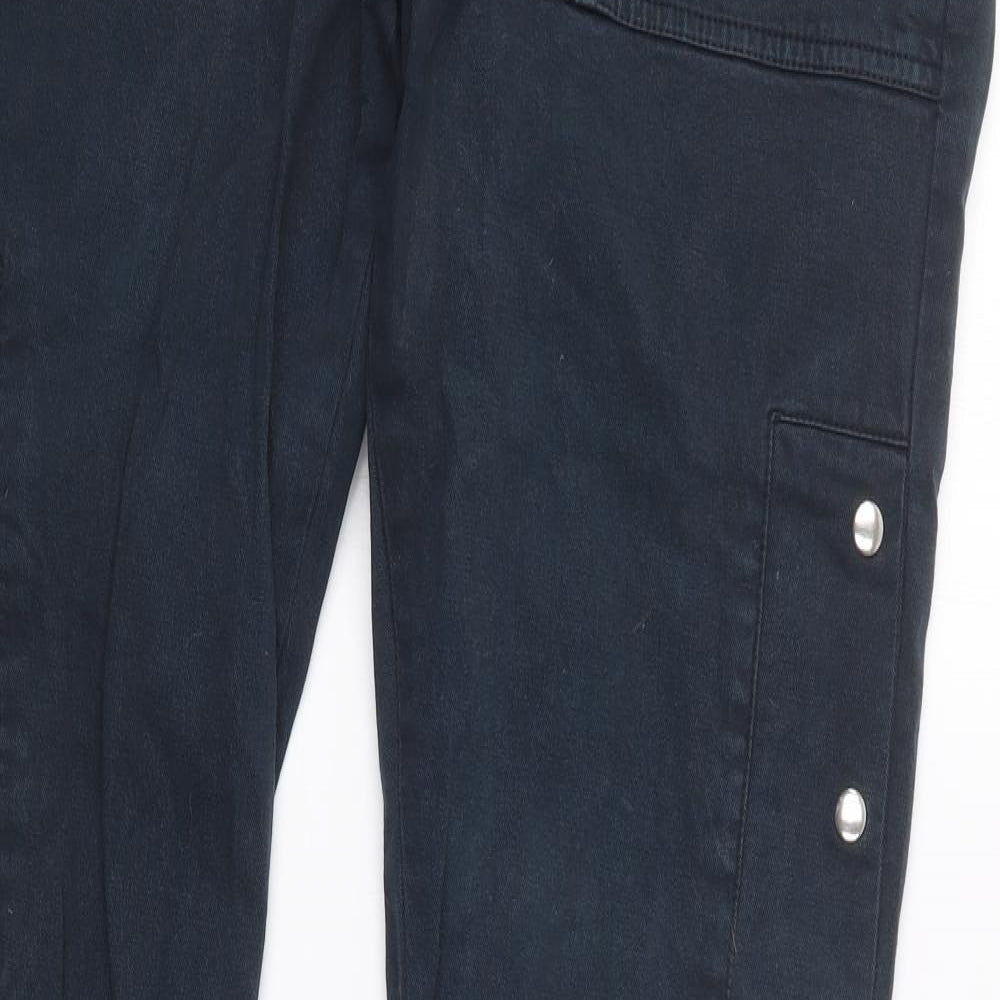 Womens UK Size 12 Moto Regular Fit  Blue Trousers