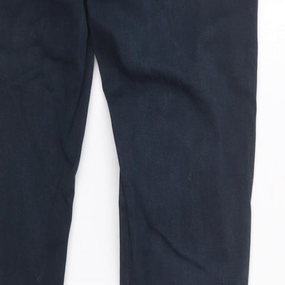 Womens UK Size 12 Moto Regular Fit  Blue Trousers