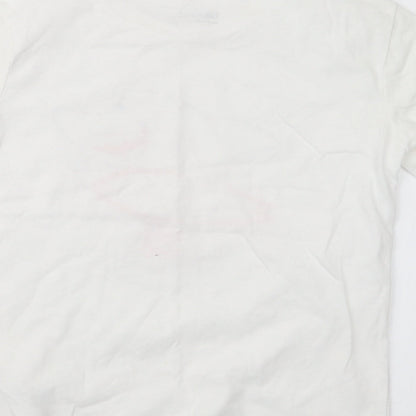 Gap Boys White   Basic T-Shirt Size 6-7 Years