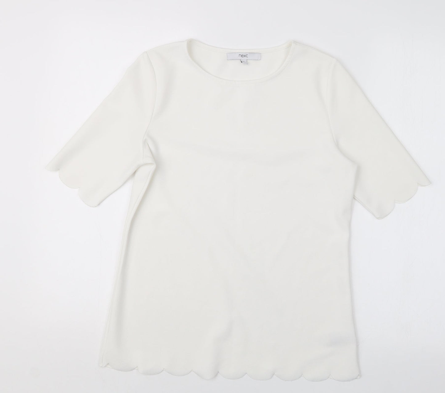 Womens UK Size 6 NEXT White Basic Blouse