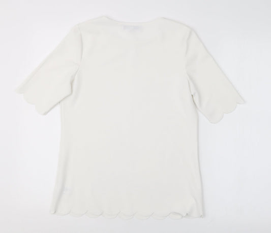 Womens UK Size 6 NEXT White Basic Blouse
