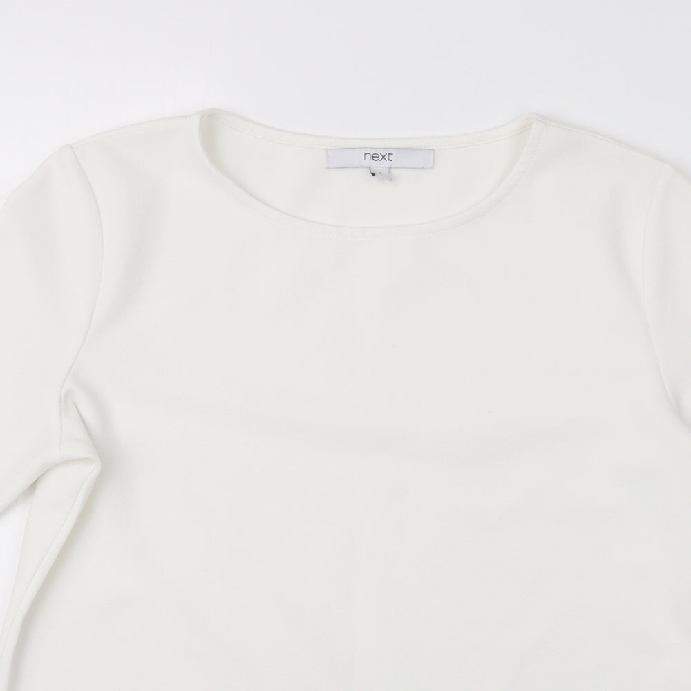 Womens UK Size 6 NEXT White Basic Blouse