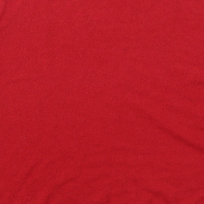 Womens UK Size 18 Preworn Red Pullover Jumper