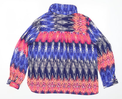 Womens UK Size 14 TU Multicoloured Basic Button-Up