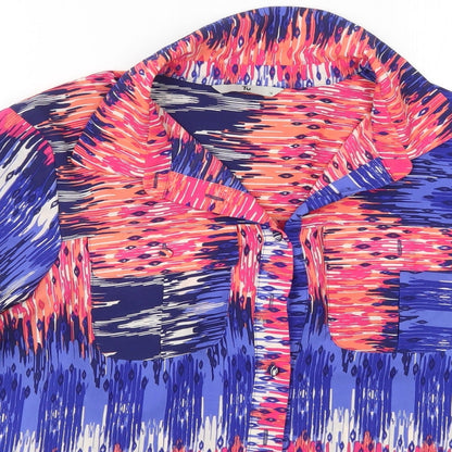 Womens UK Size 14 TU Multicoloured Basic Button-Up