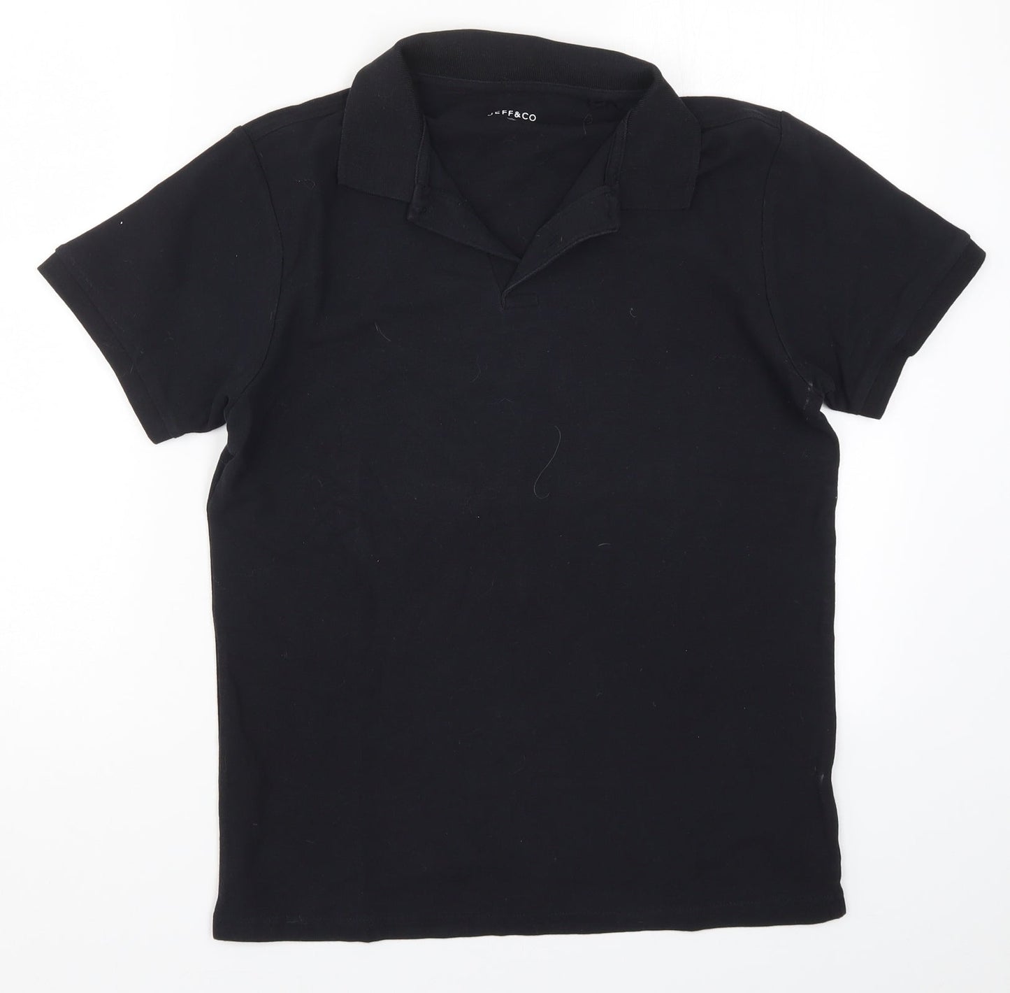 Jeff & Co Mens Black    Polo Size M