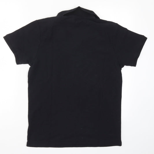 Jeff & Co Mens Black    Polo Size M