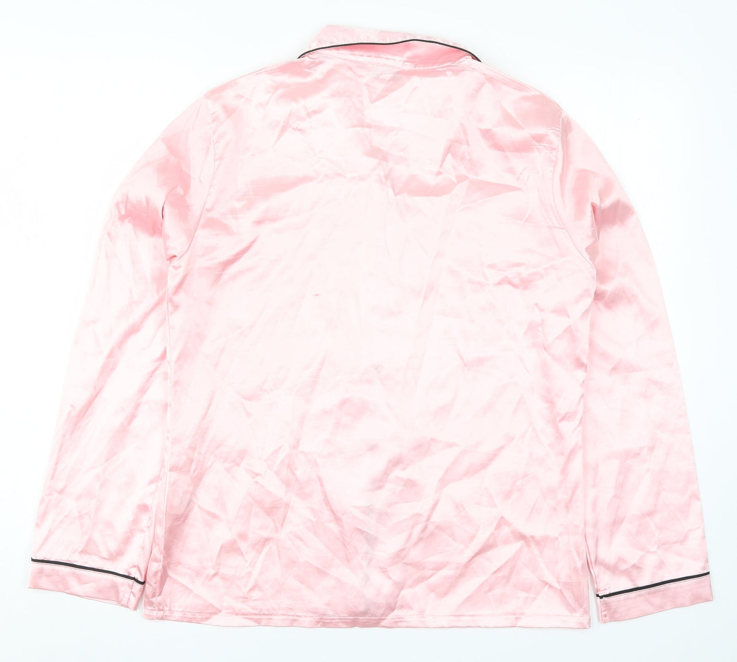 In the Style Womens Pink Solid  Top Pyjama Top Size 10