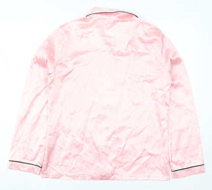 In the Style Womens Pink Solid  Top Pyjama Top Size 10