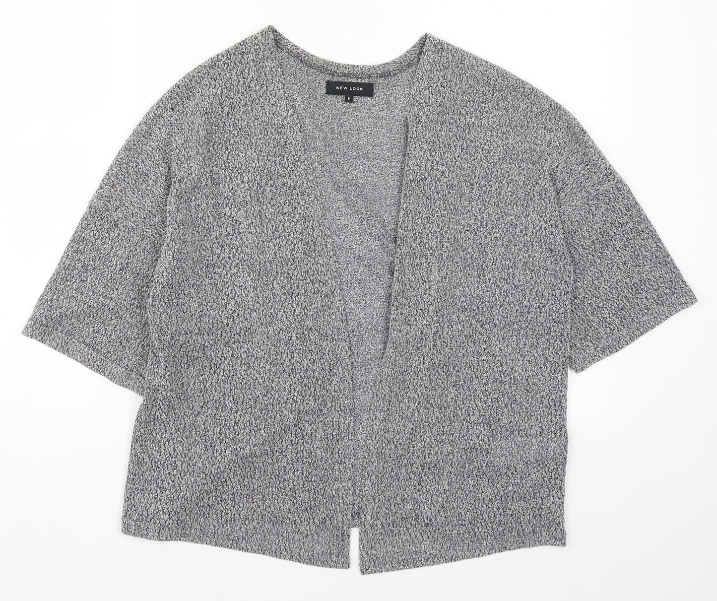Womens UK Size 8 New Look Grey Cardigan Jumper