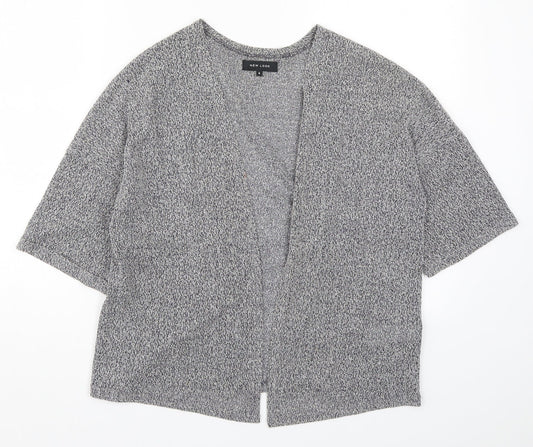 Womens UK Size 8 New Look Grey Cardigan Jumper