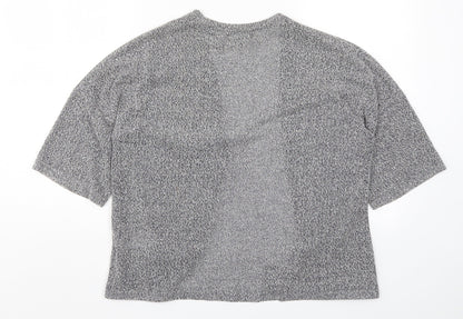 Womens UK Size 8 New Look Grey Cardigan Jumper
