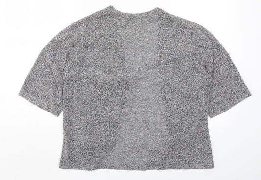 Womens UK Size 8 New Look Grey Cardigan Jumper