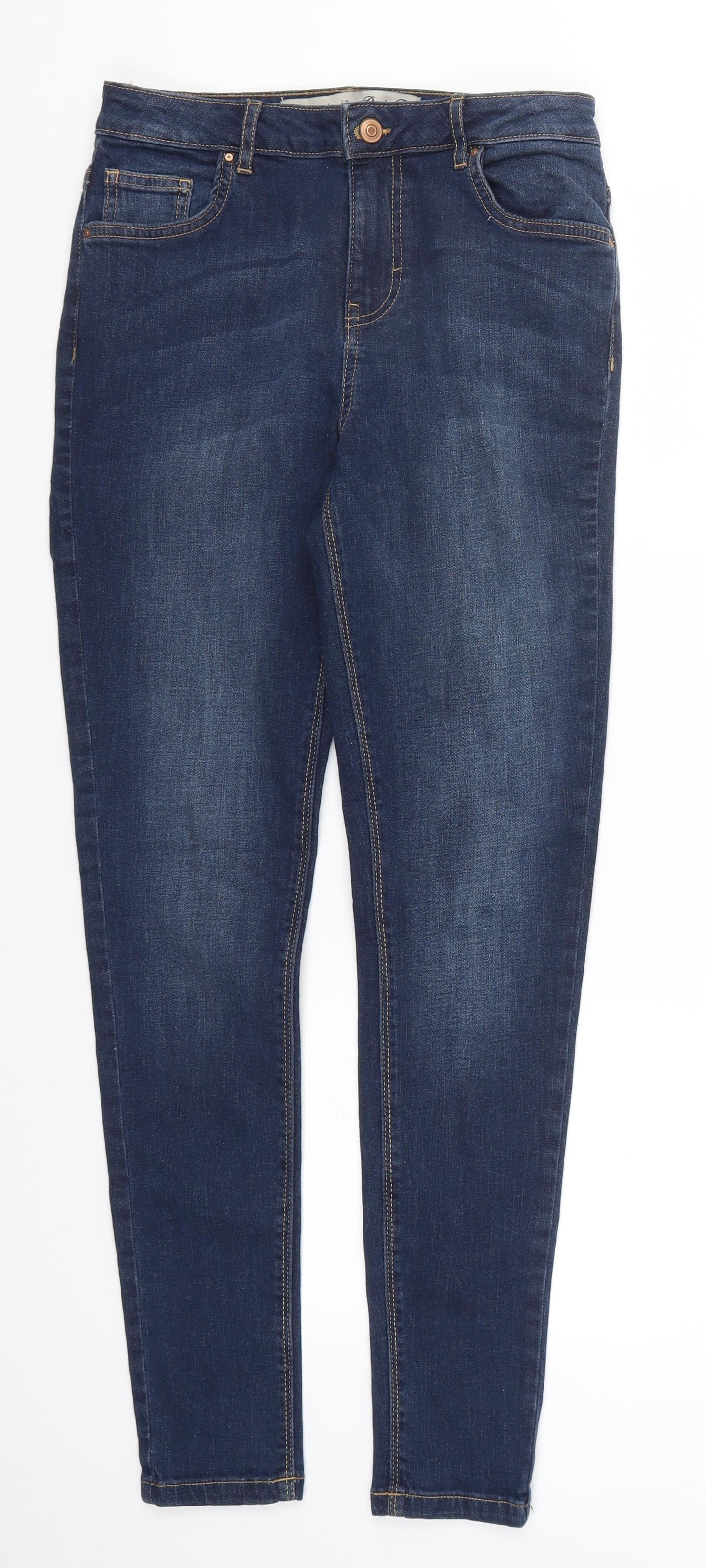 Denim Co Womens Blue  Denim Skinny Jeans Size 10 L29 in